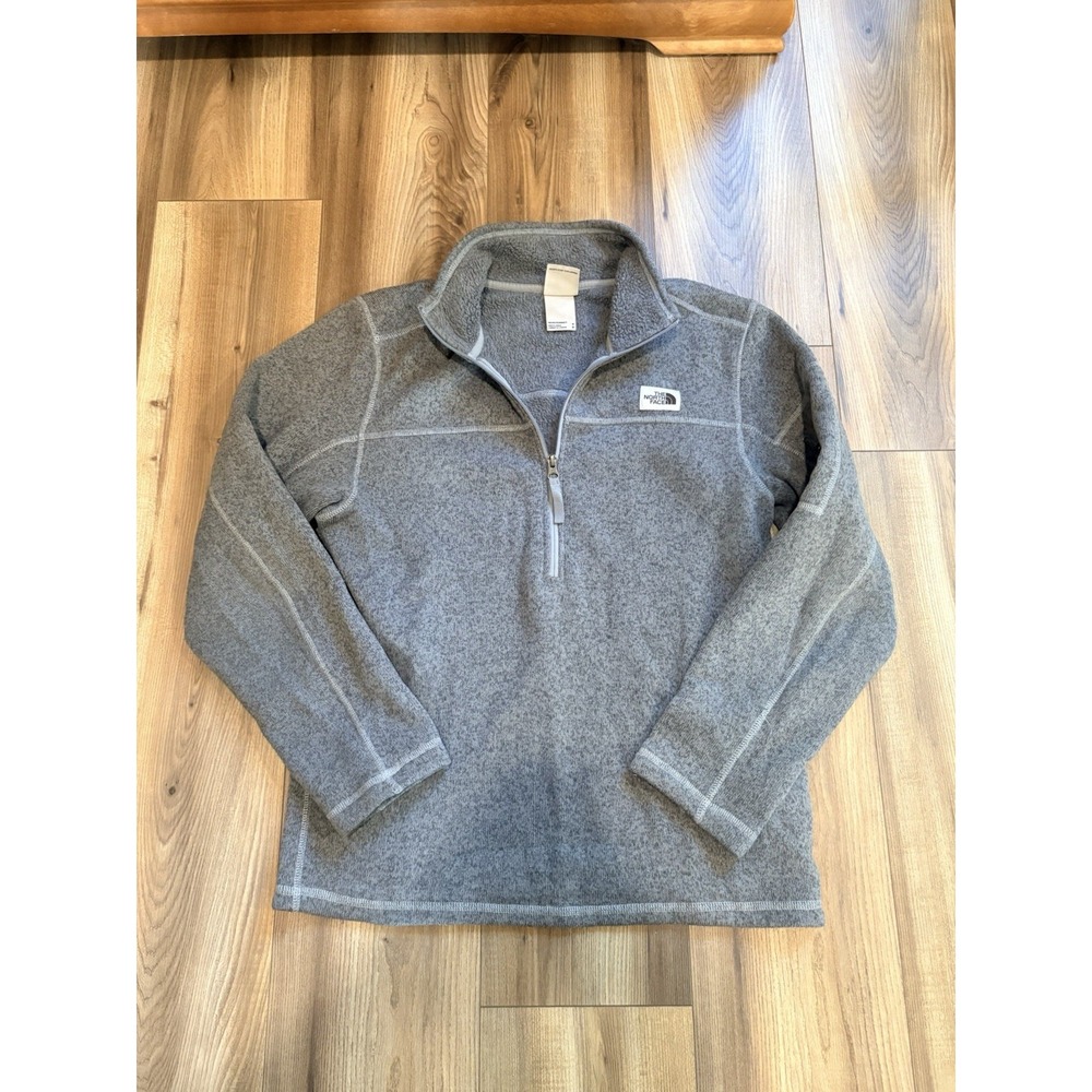 The North Face Quarterzip Sweater Gray Men's Medium Sweater Pullover